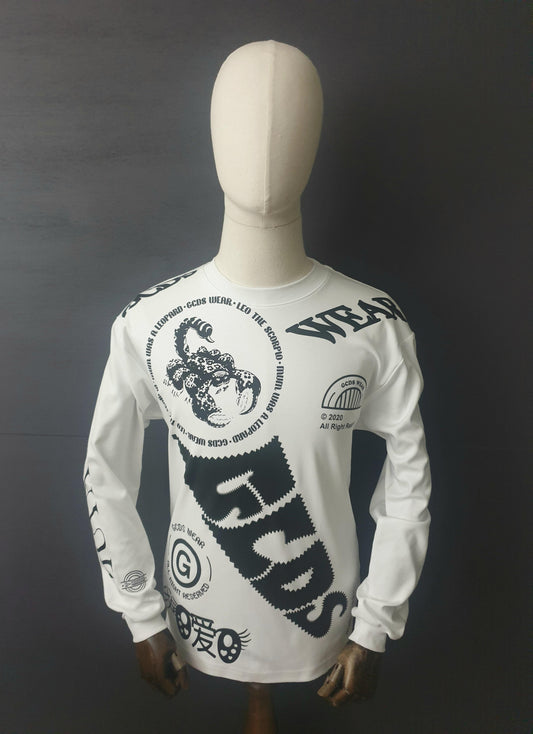 GCDS Mutation Print Long Sleeve T-Shirt