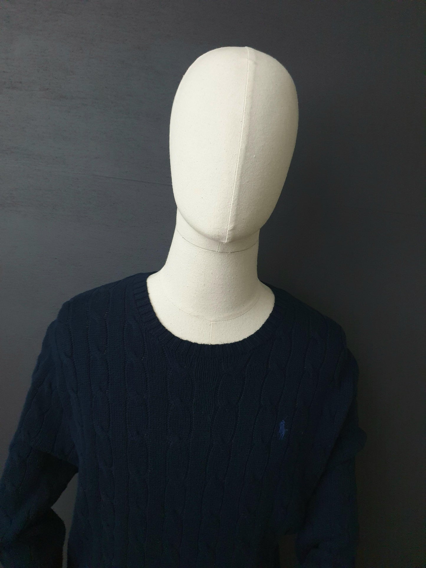 RALPH LAUREN Cable knit Sweater in Navy