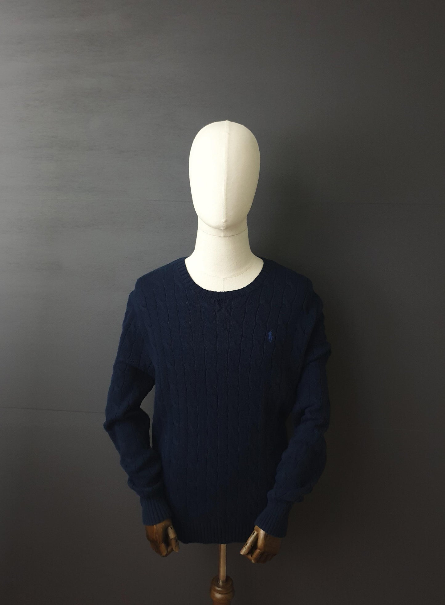 RALPH LAUREN Cable knit Sweater in Navy