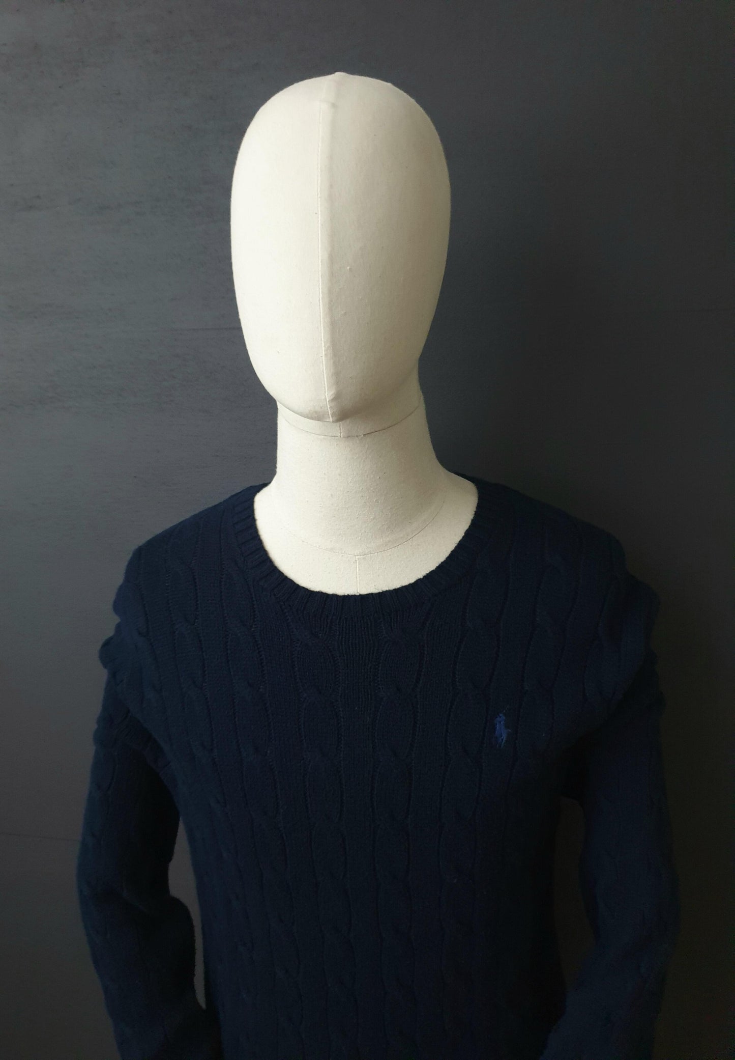 RALPH LAUREN Cable knit Sweater in Navy