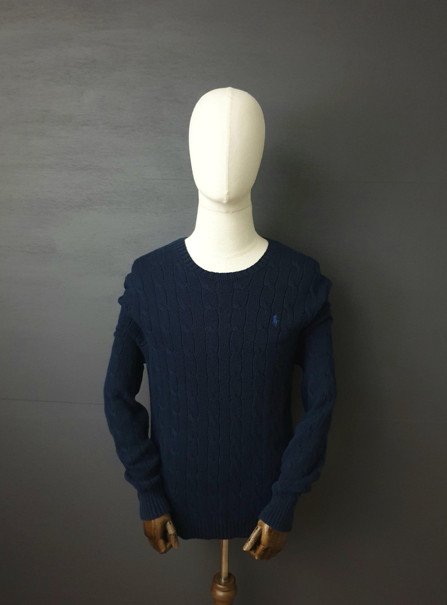 RALPH LAUREN Cable knit Sweater in Navy