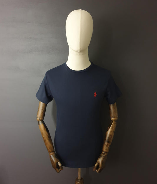 RALPH LAUREN Short Sleeve T-shirt in Ink Navy