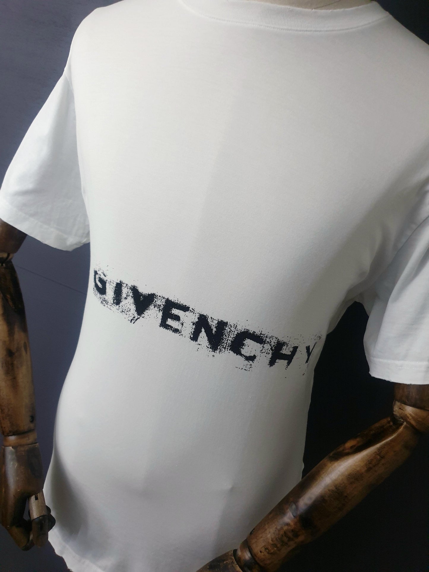 GIVENCHY Faded Distressed Logo T-Shirt