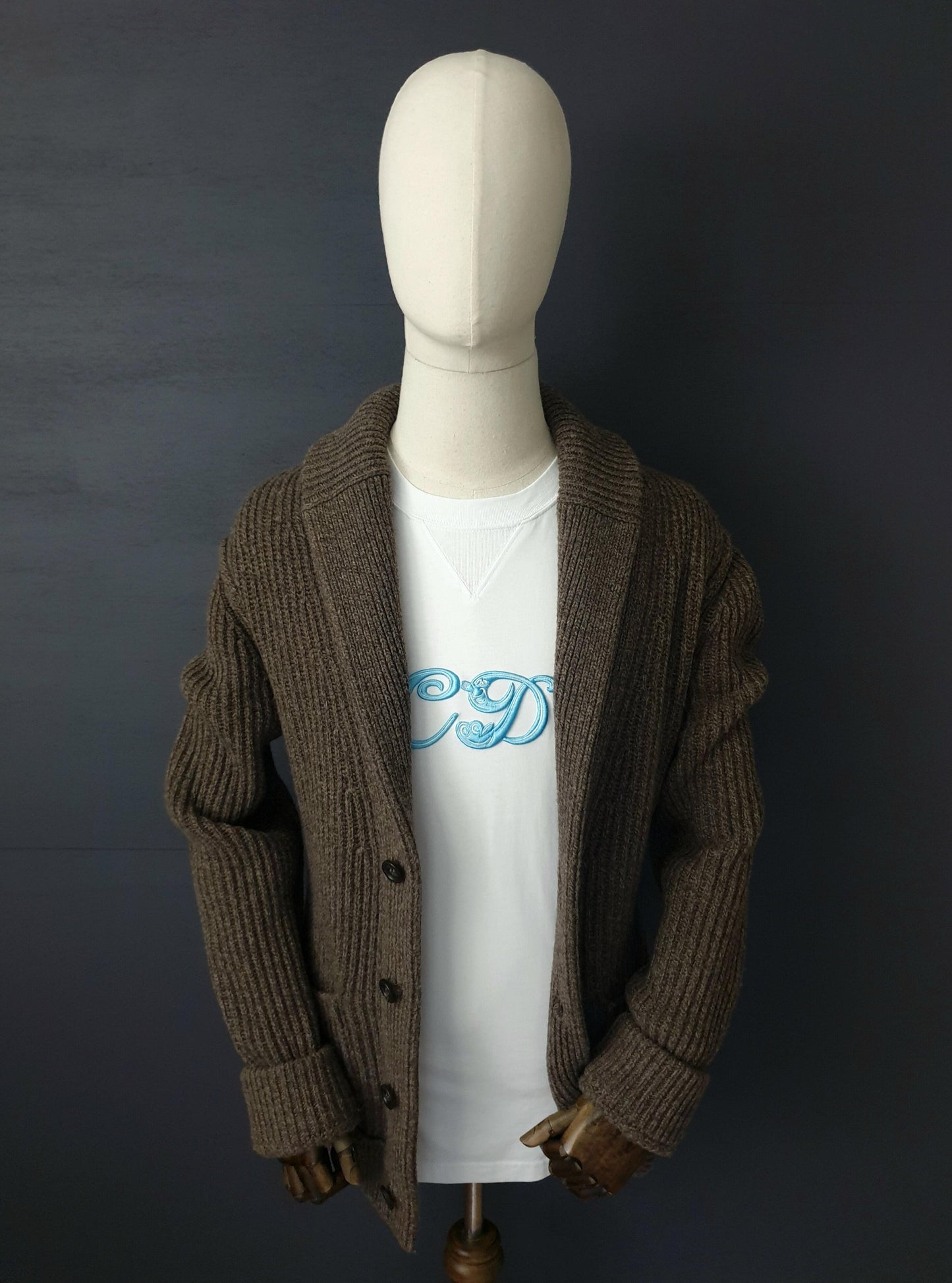 DOLCE & GABBANA Chunky Knitted Shawl Cardigan