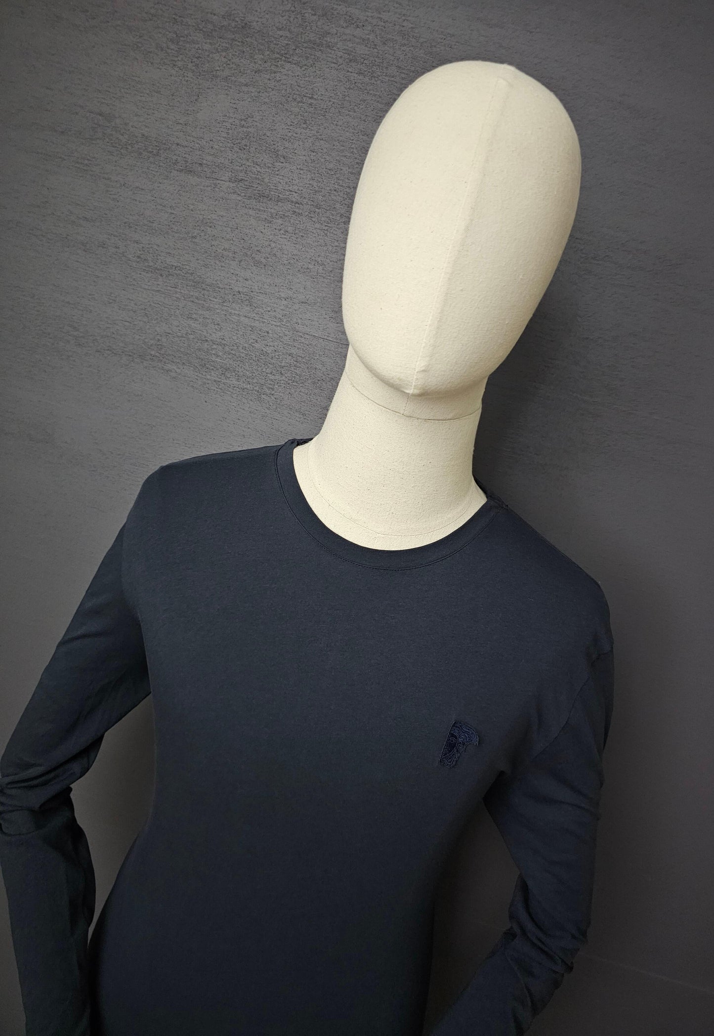 VERSACE Collection Medusa Embroidered Long-Sleeve T-Shirt