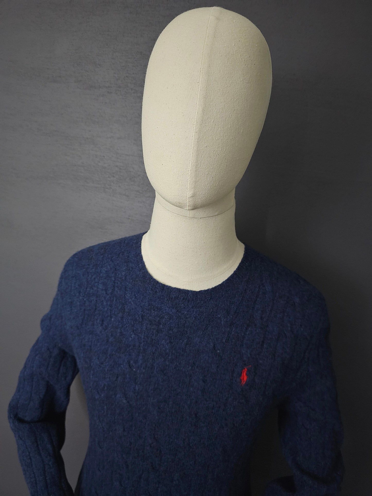 RALPH LAUREN Lambswool Sweater in Navy