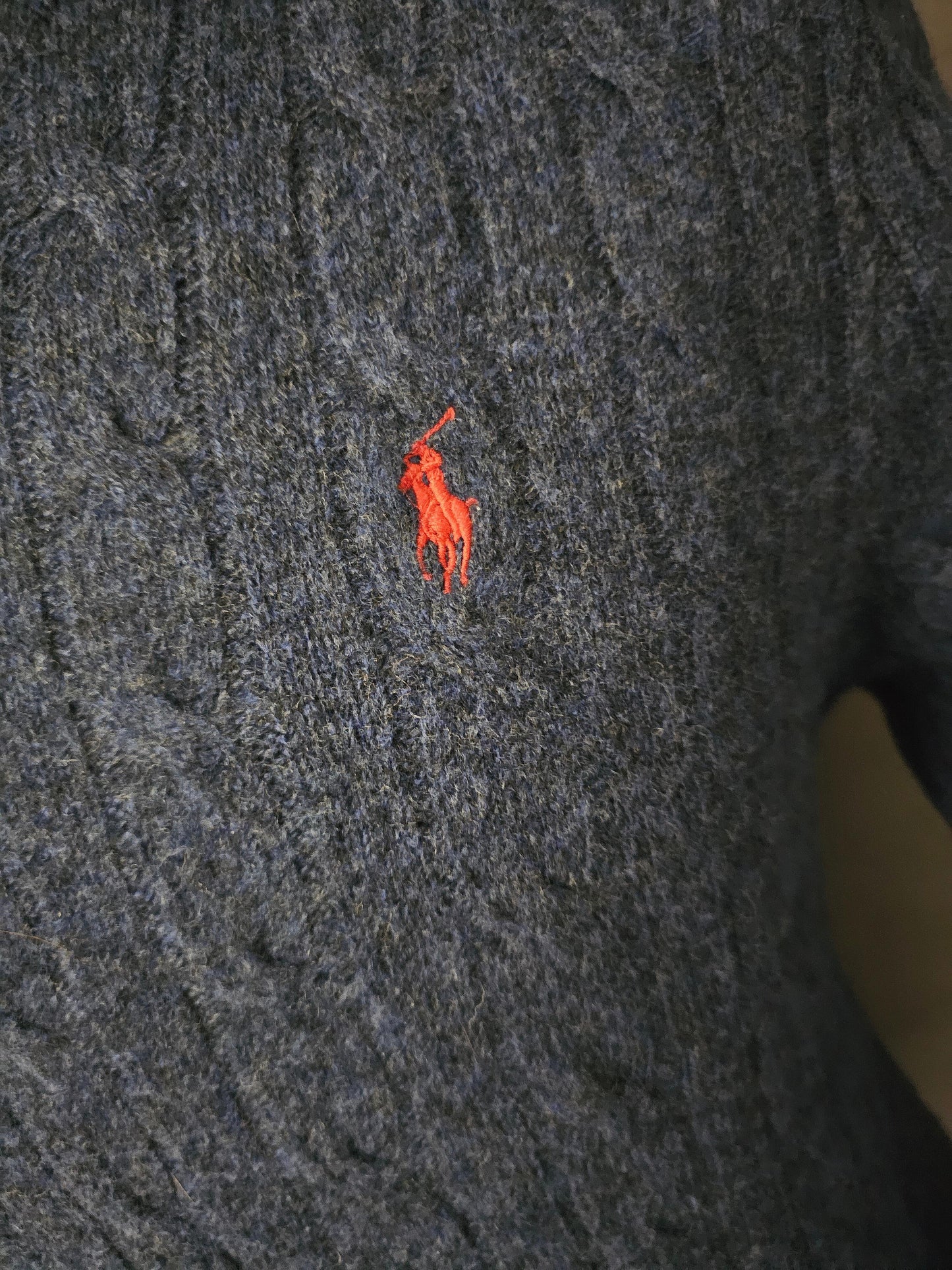 RALPH LAUREN Lambswool Sweater in Navy