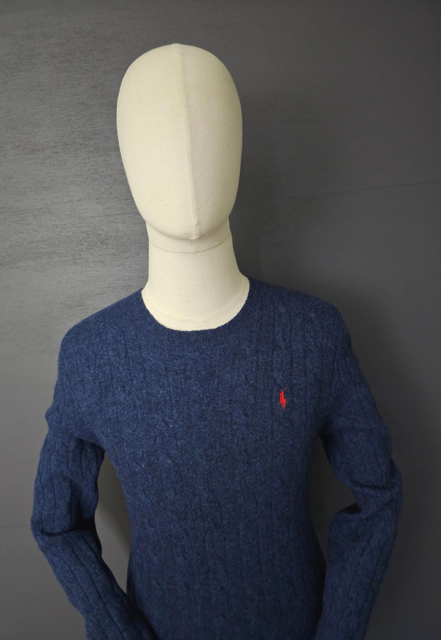 RALPH LAUREN Lambswool Sweater in Navy