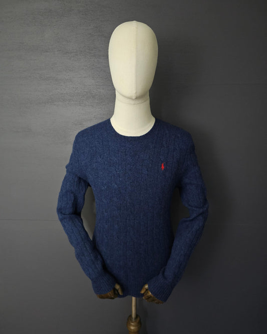 RALPH LAUREN Lambswool Sweater in Navy