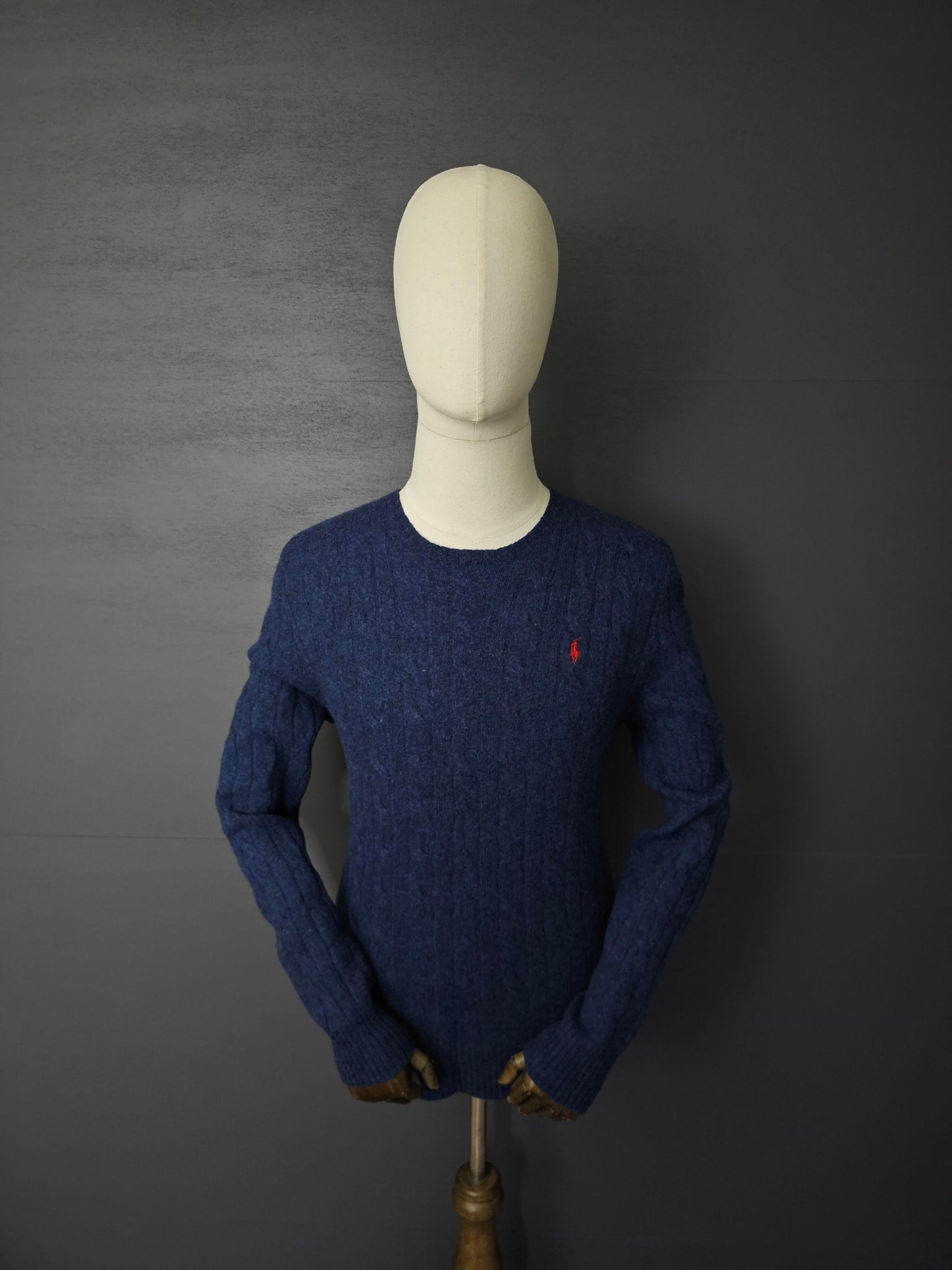RALPH LAUREN Lambswool Sweater in Navy