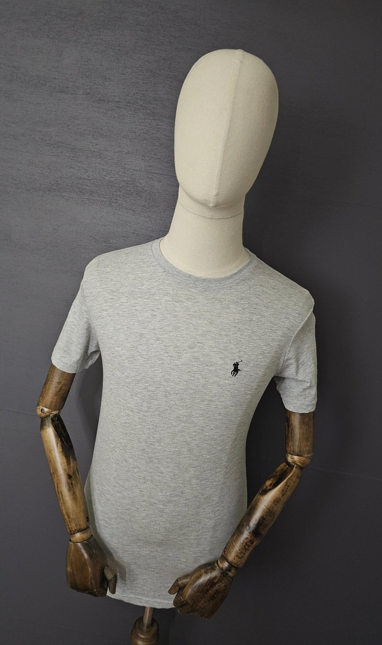 RALPH LAUREN Short Sleeve T-shirt in Grey Heather