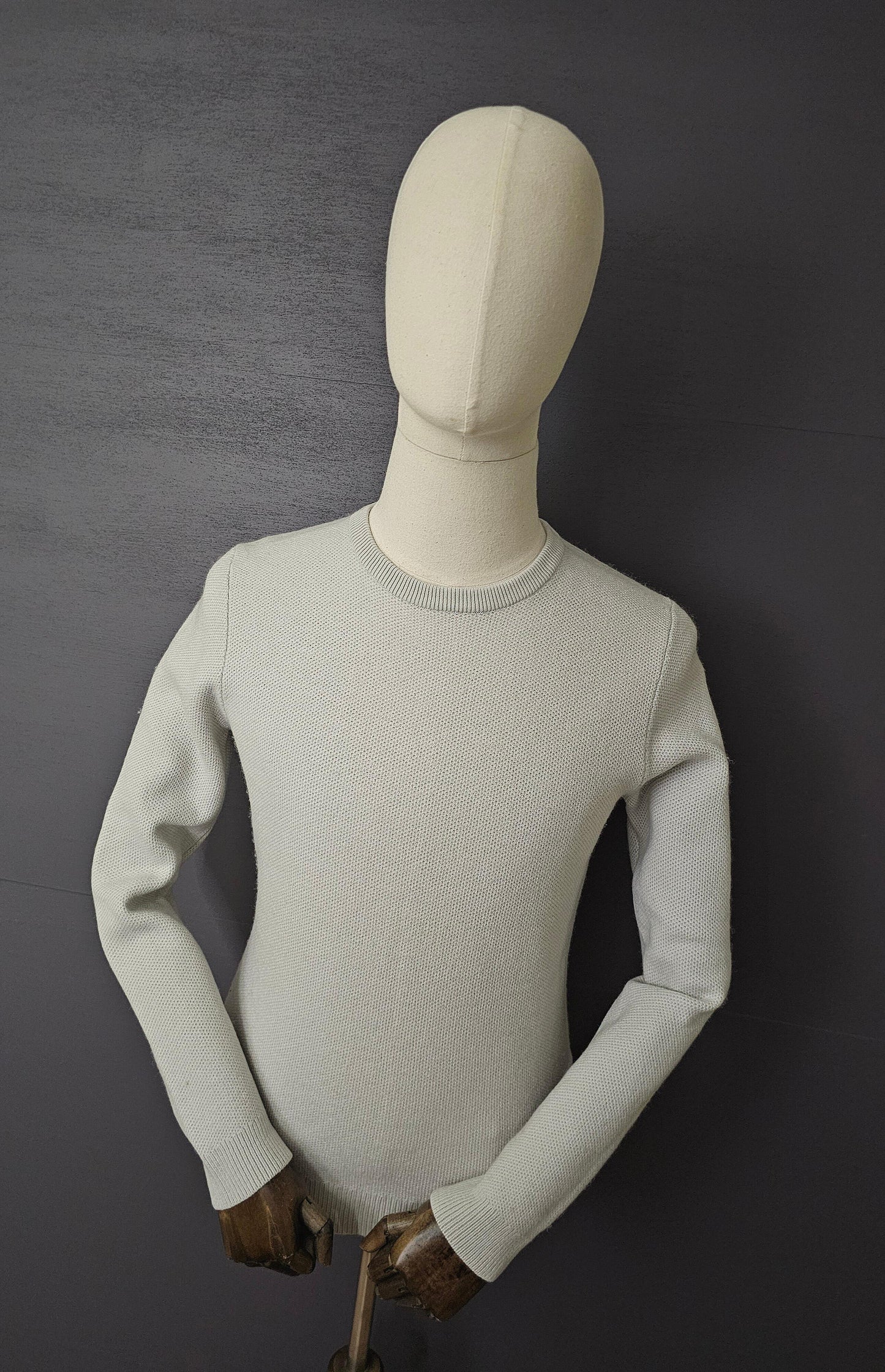 REISS Kenton Ecru Wool Sweater