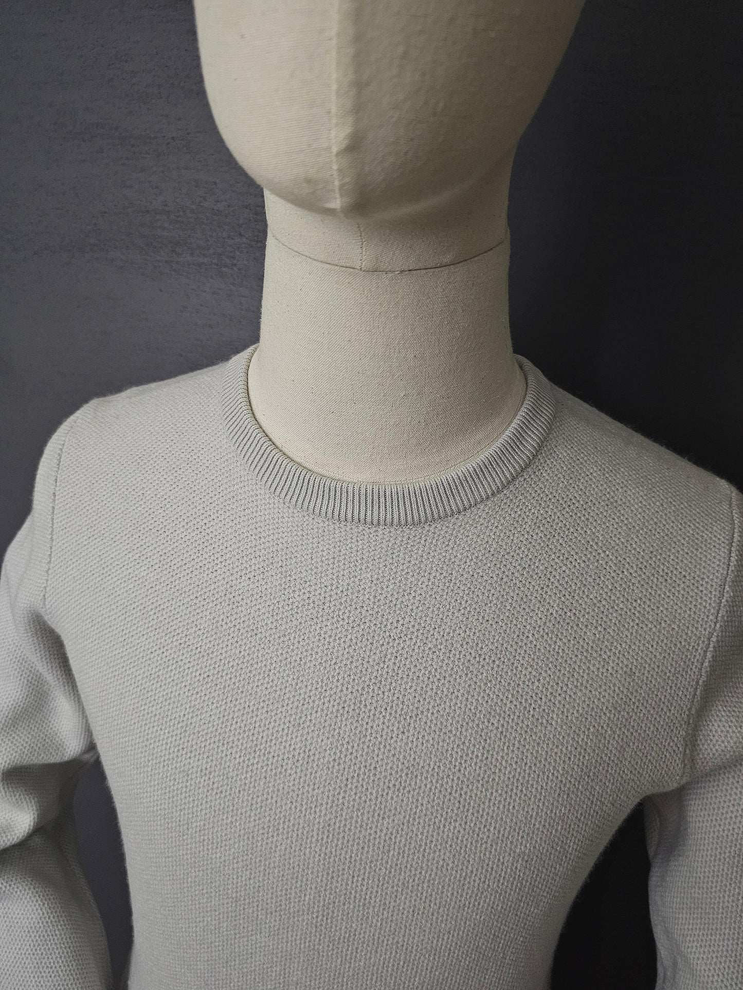 REISS Kenton Ecru Wool Sweater