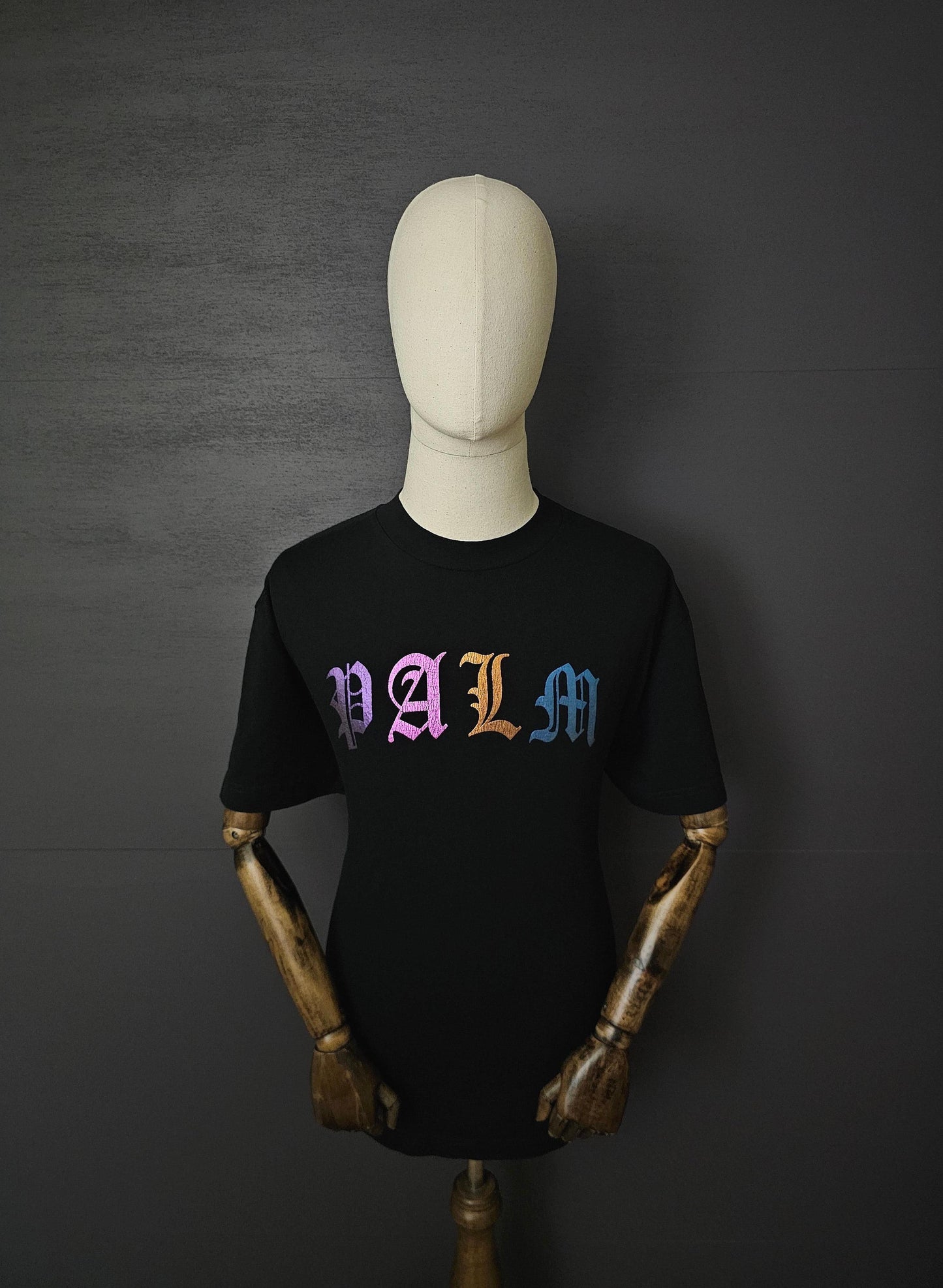 PALM ANGELS PALM Gothic Reflective Logo T-Shirt