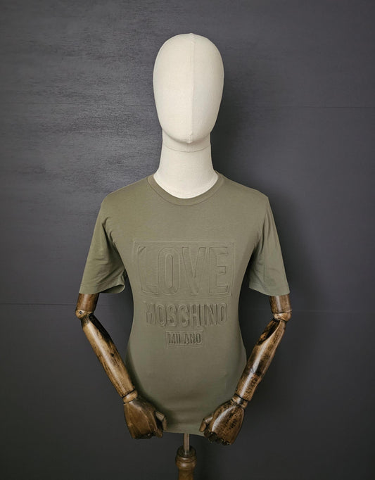 MOSCHINO Milano Embossed Love Logo T-Shirt