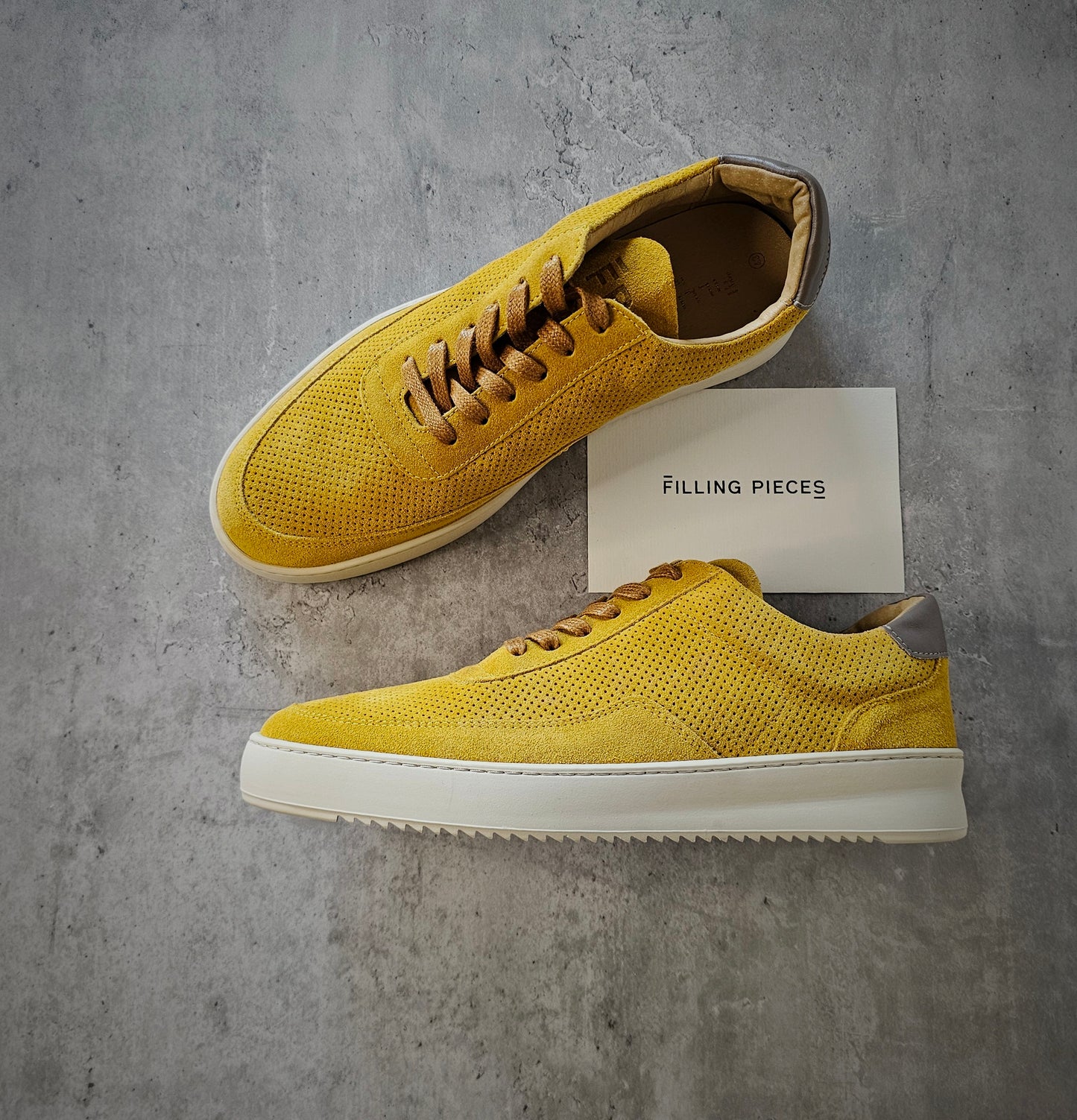 FILLING PIECES Mondo Perforated Suede Sneakers