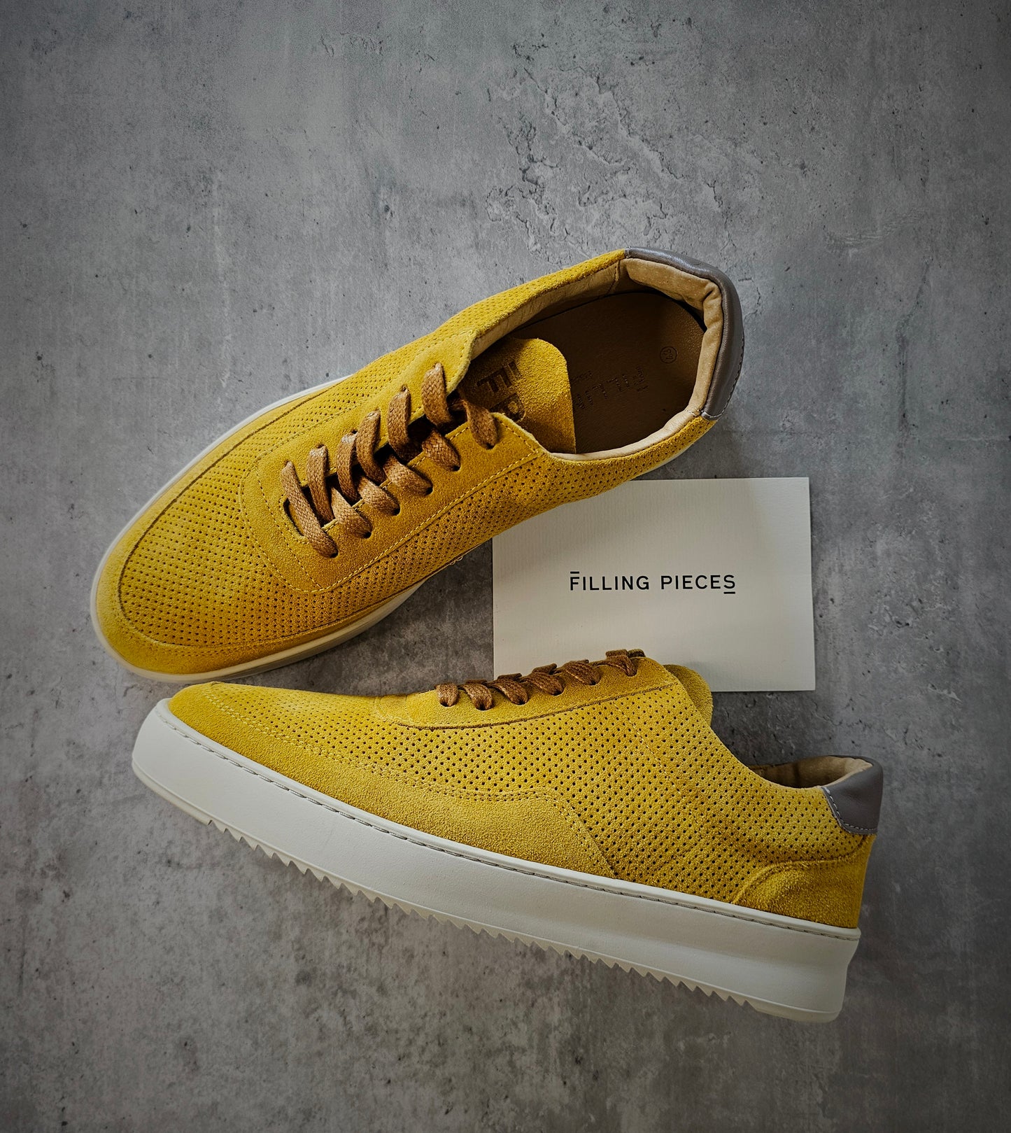 FILLING PIECES Mondo Perforated Suede Sneakers