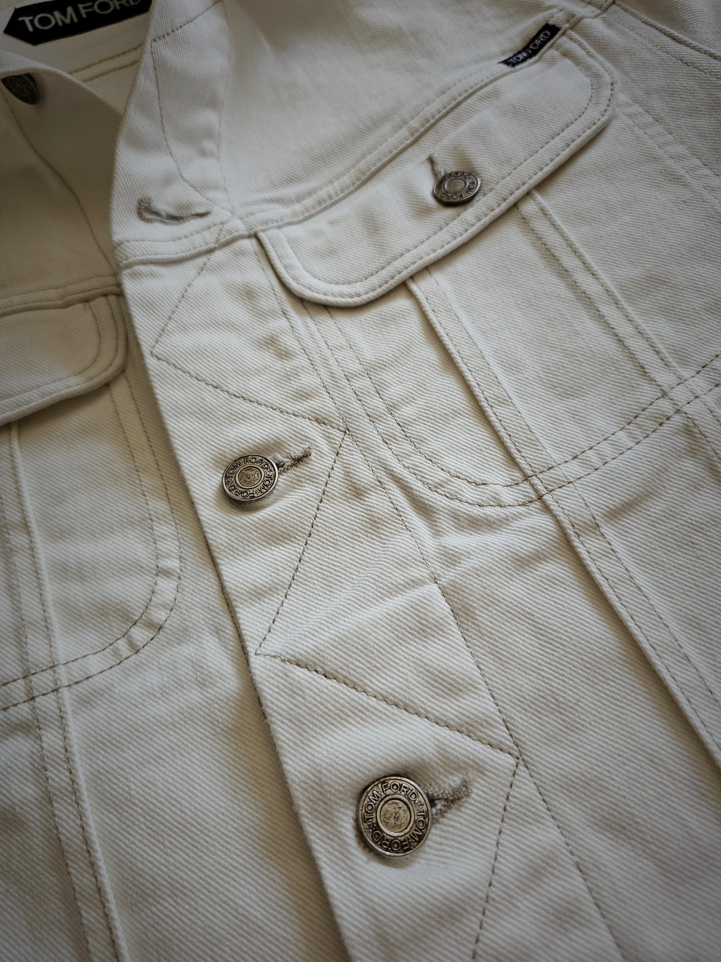 TOM FORD White Denim Jacket