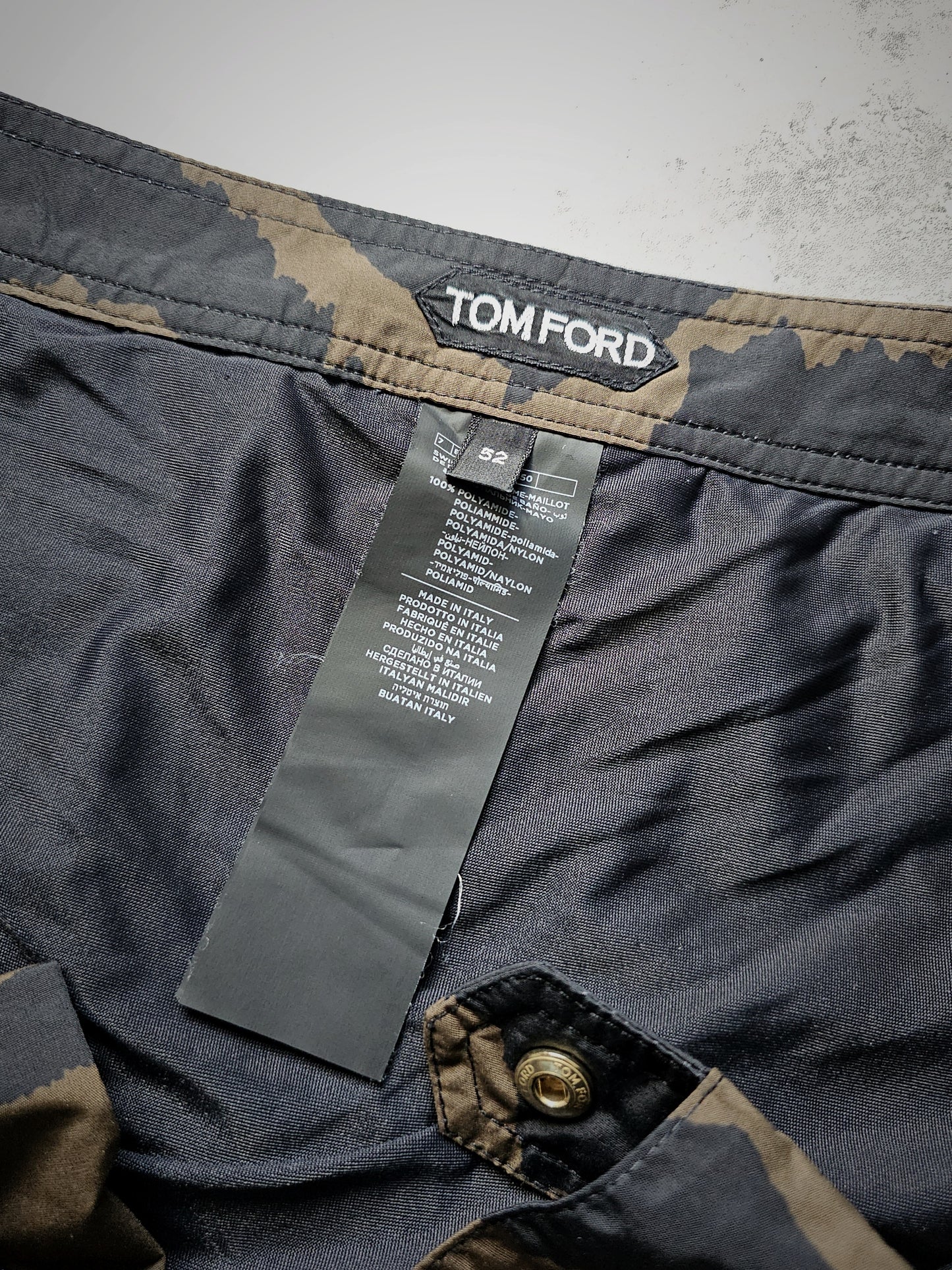 TOM FORD Slim-Fit Nylon Short Length Zebra Swim Shorts
