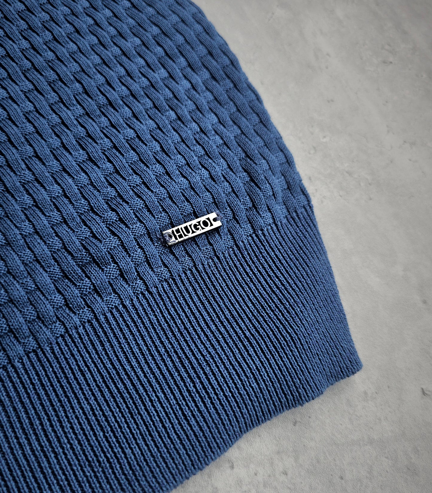 HUGO BOSS Textured Turtleneck Sweater