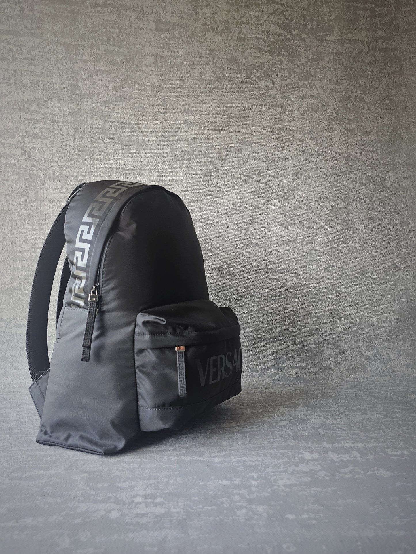 VERSACE La Greca 90's Logo Nylon Backpack
