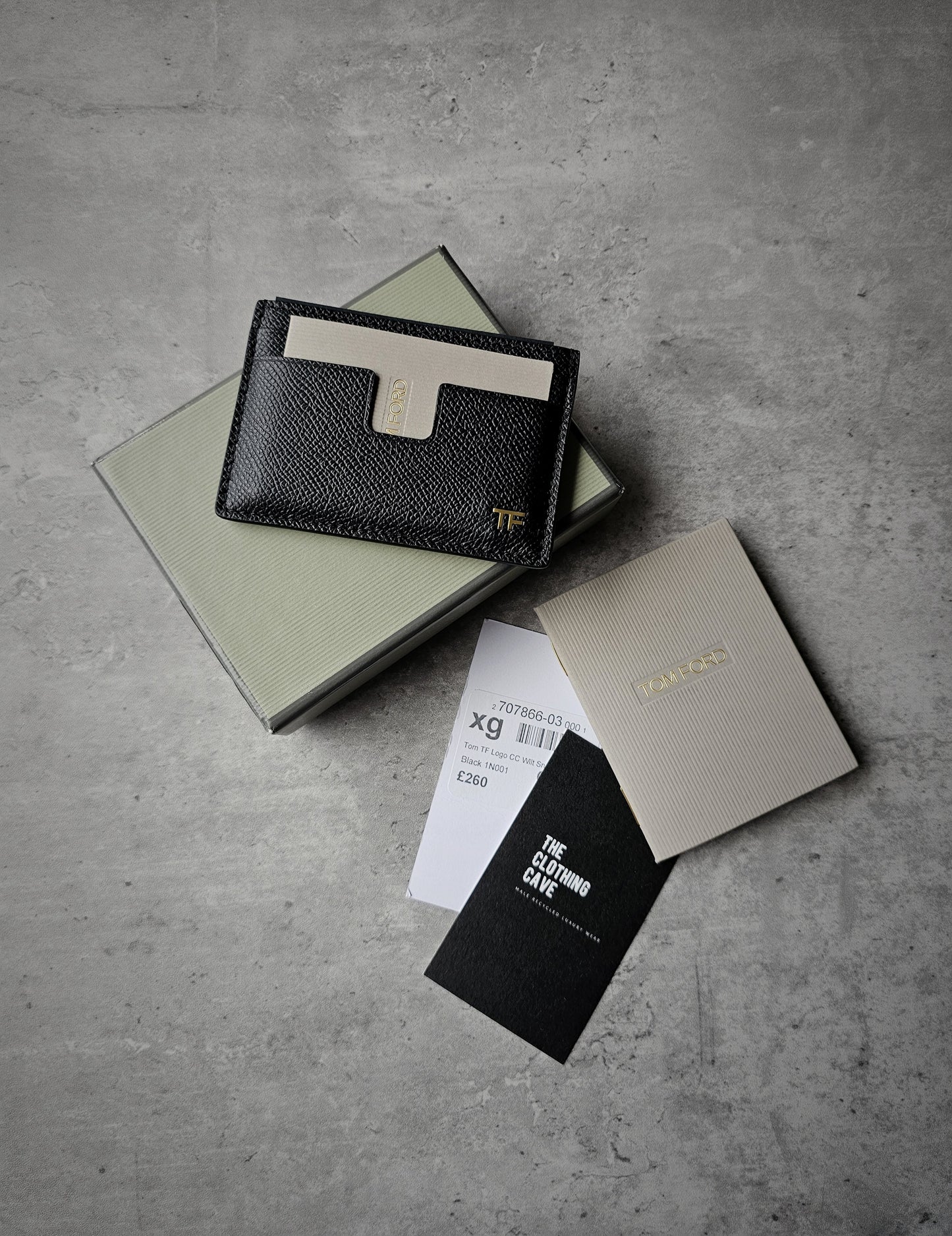 TOM FORD T-Line TF Leather Card Holder