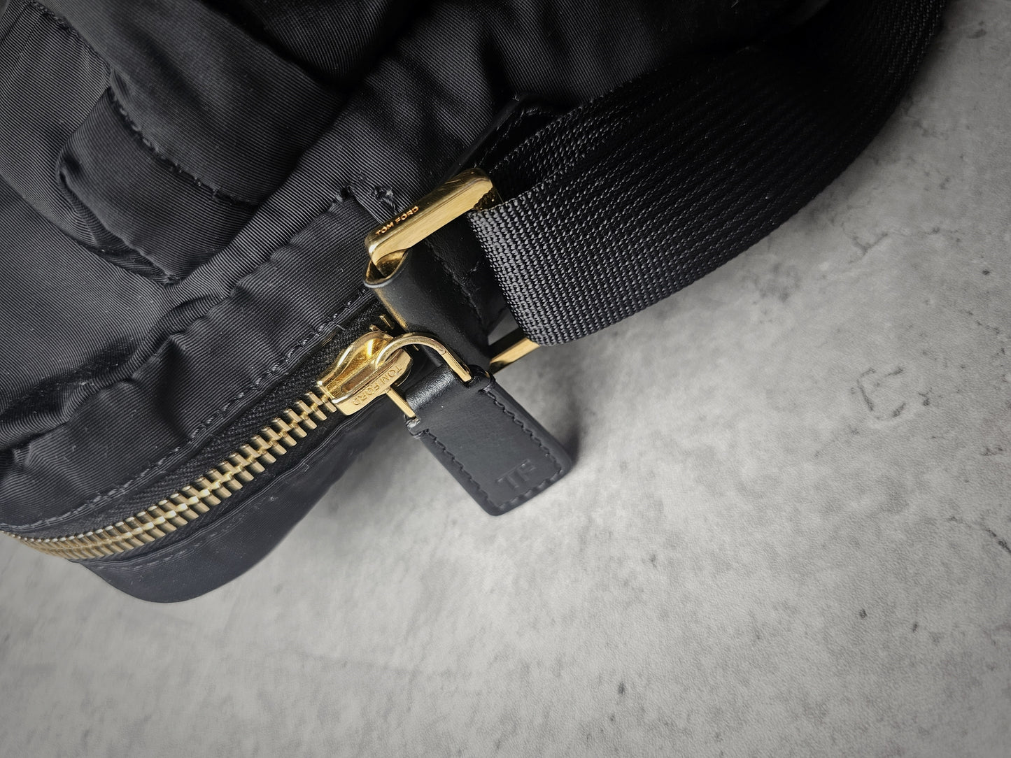 TOM FORD Recycled Embossed Mini-Messenger Bag