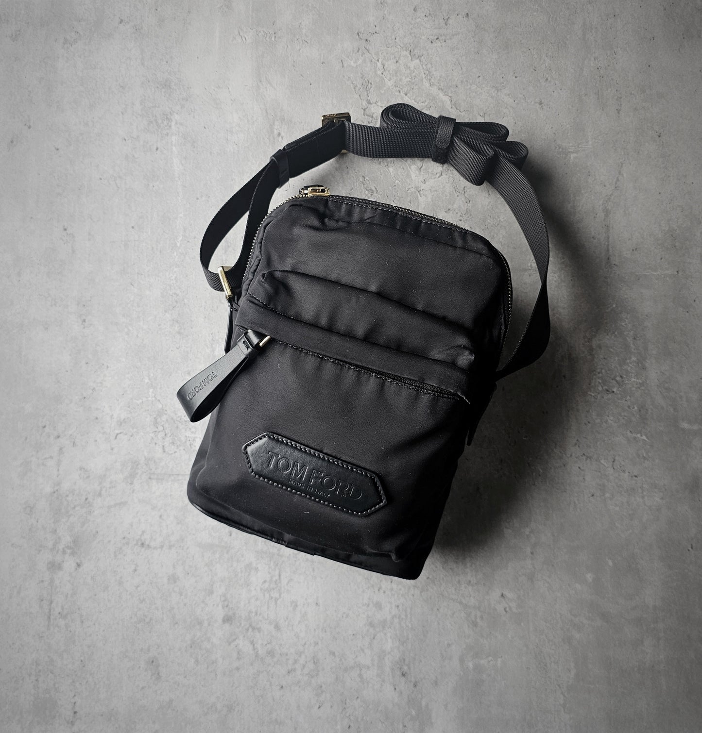 TOM FORD Recycled Embossed Mini-Messenger Bag