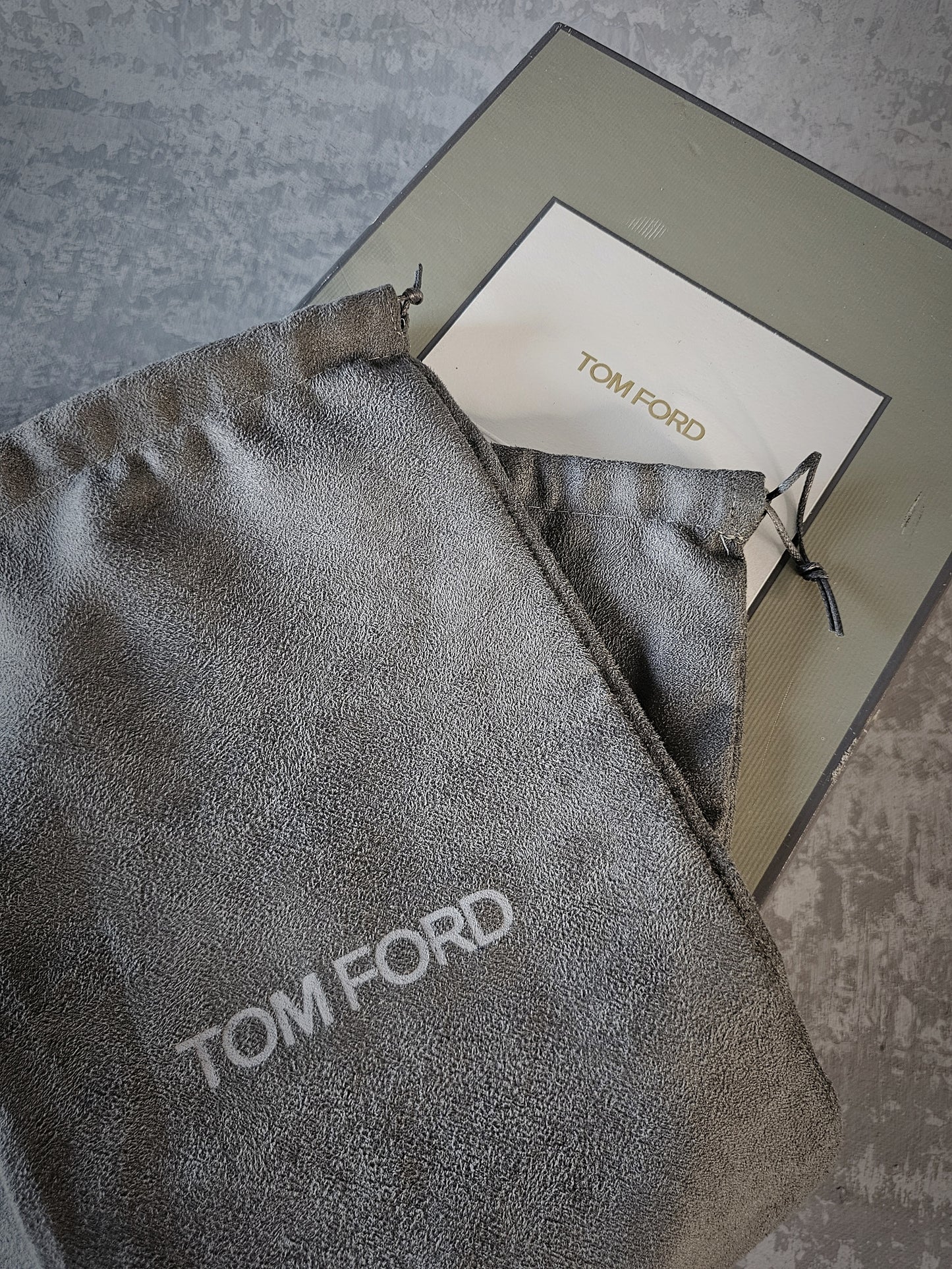TOM FORD Orford Leather-Trimmed Suede Navy Trainers