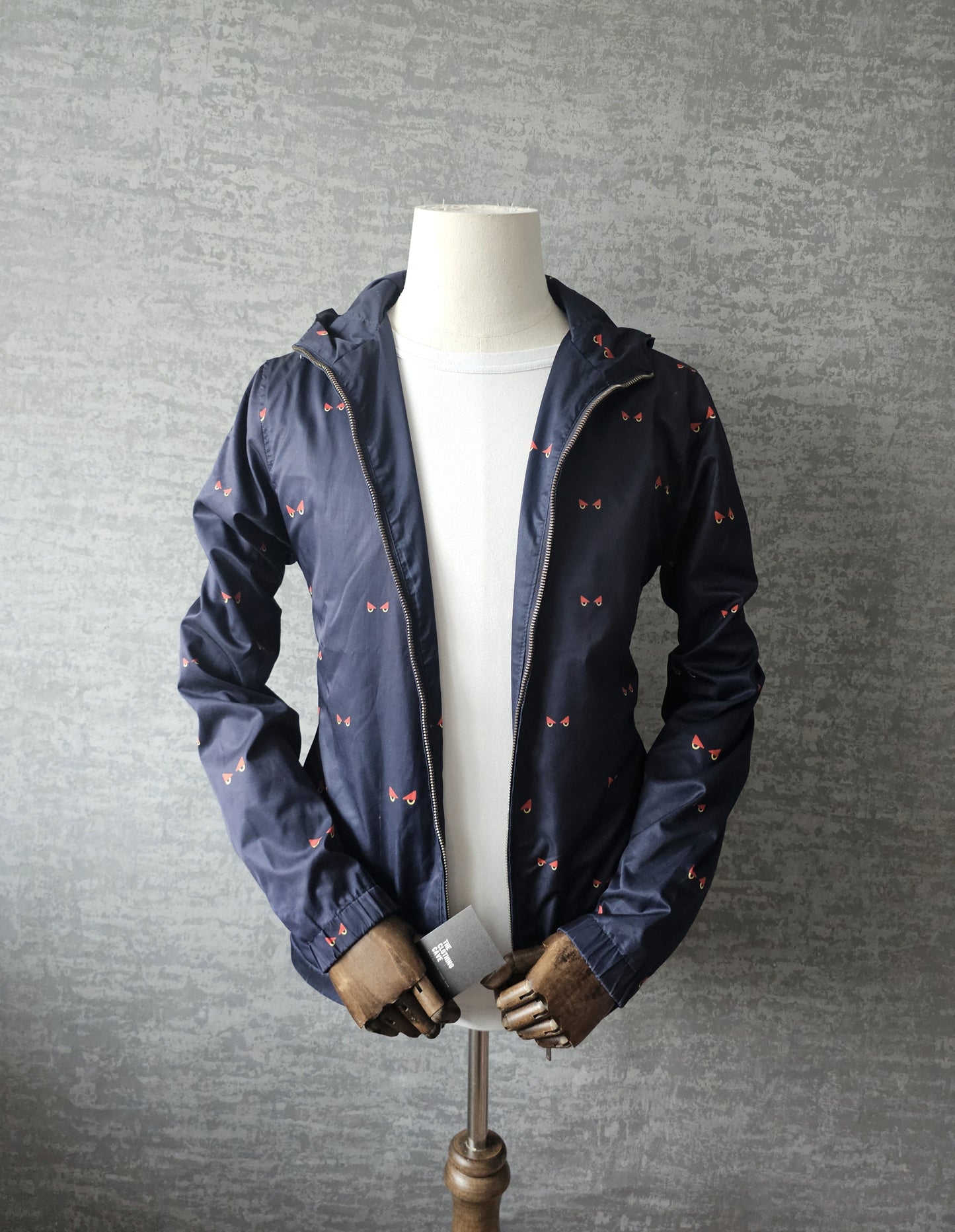 FENDI Retro Monster Eye Monogram Windproof Shell Jacket