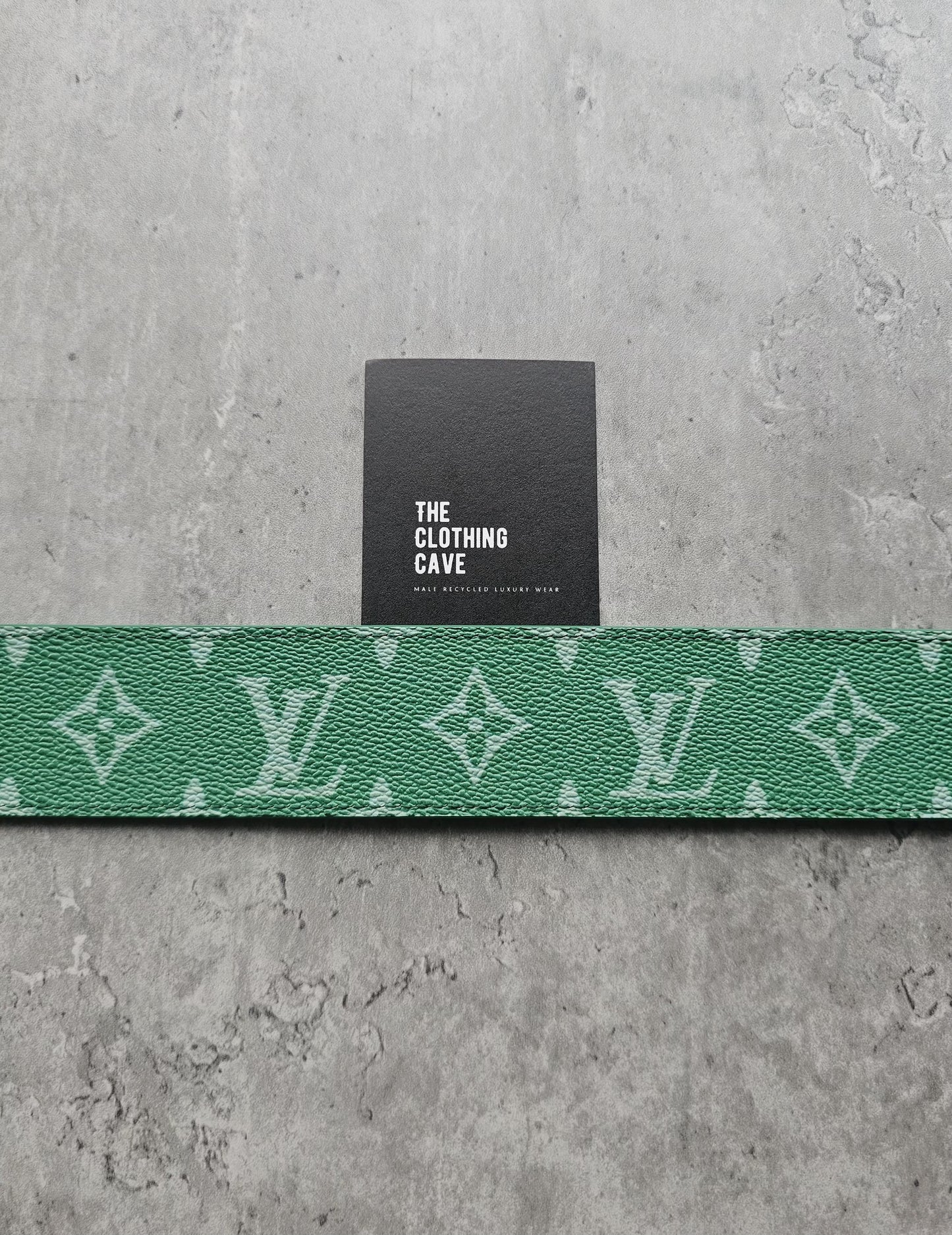 LOUIS VUITTON LV Monogram 40mm Reversible Green Belt