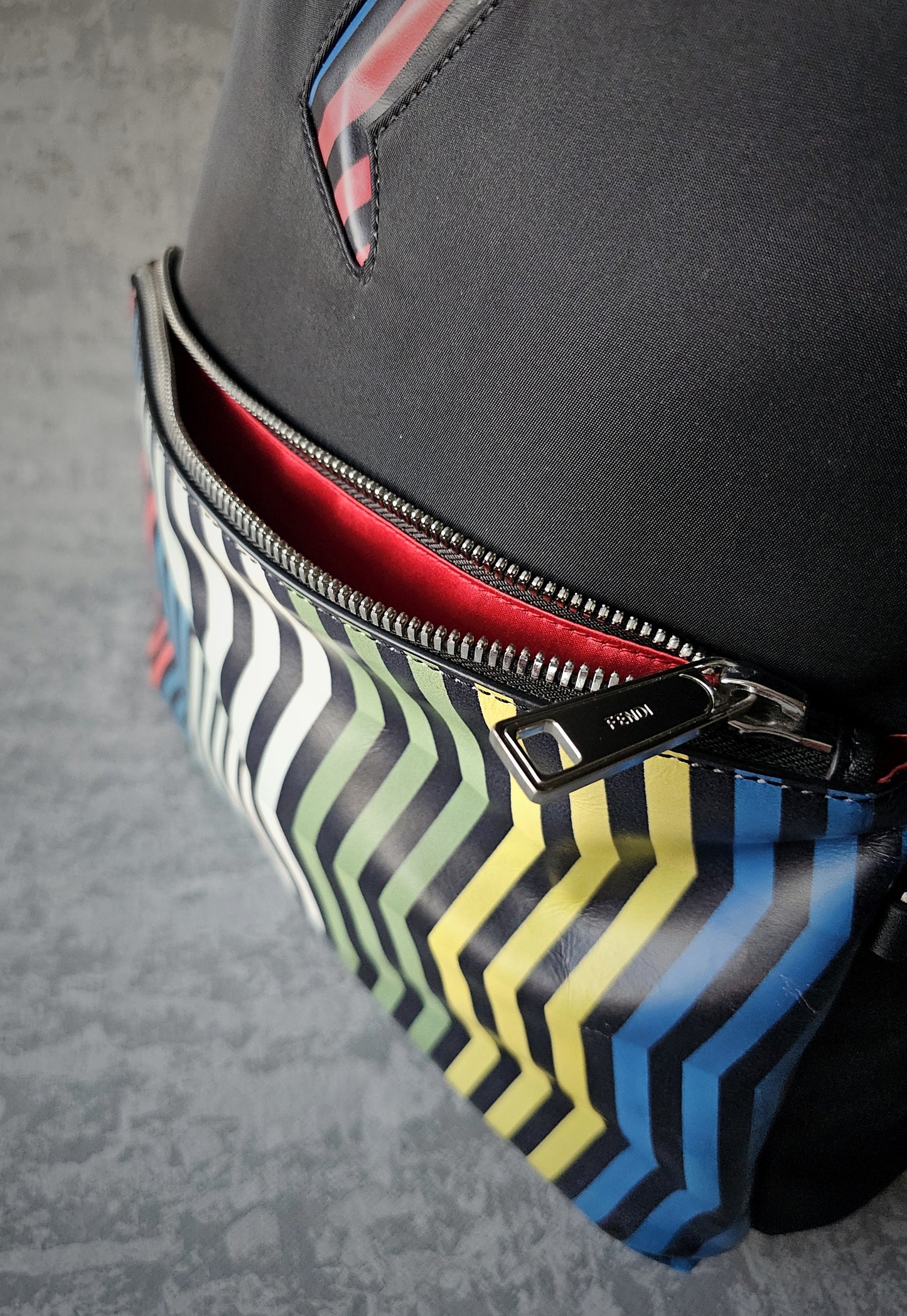 FENDI Roma Leather Lightening Backpack