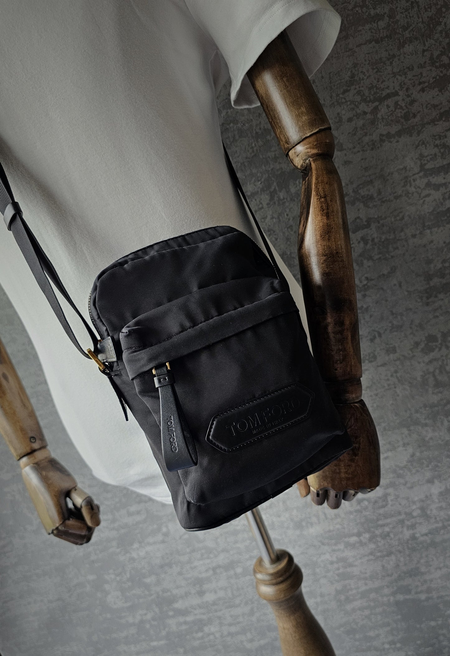 TOM FORD Recycled Embossed Mini-Messenger Bag