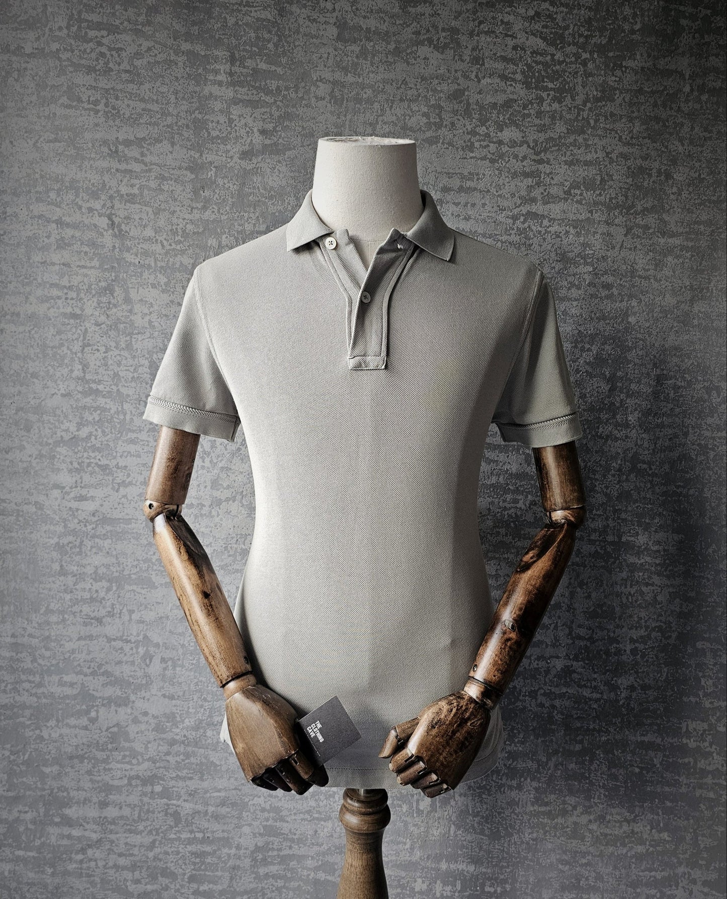 TOM FORD TF Garment-Dyed Cotton Green Polo Shirt
