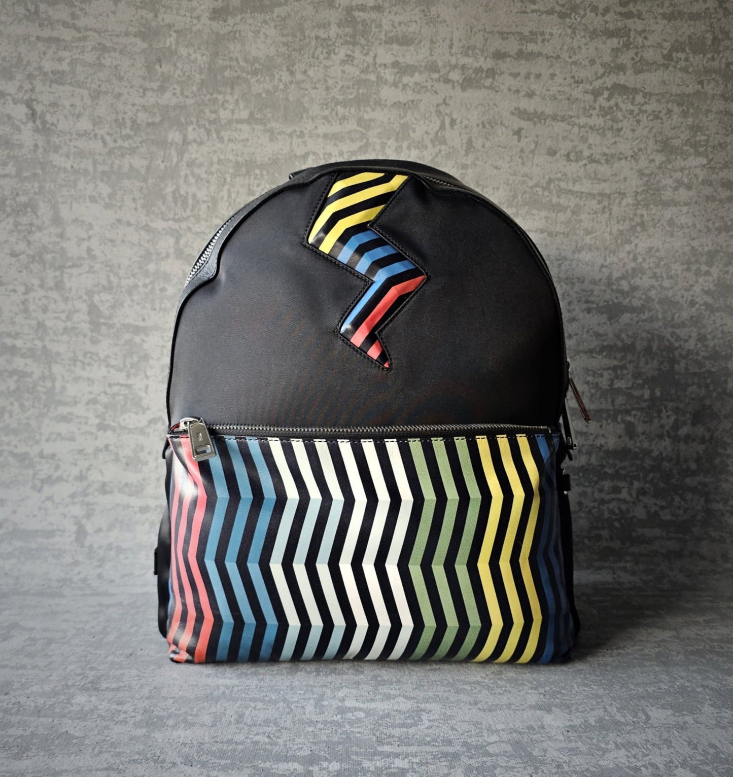 FENDI Roma Leather Lightening Backpack