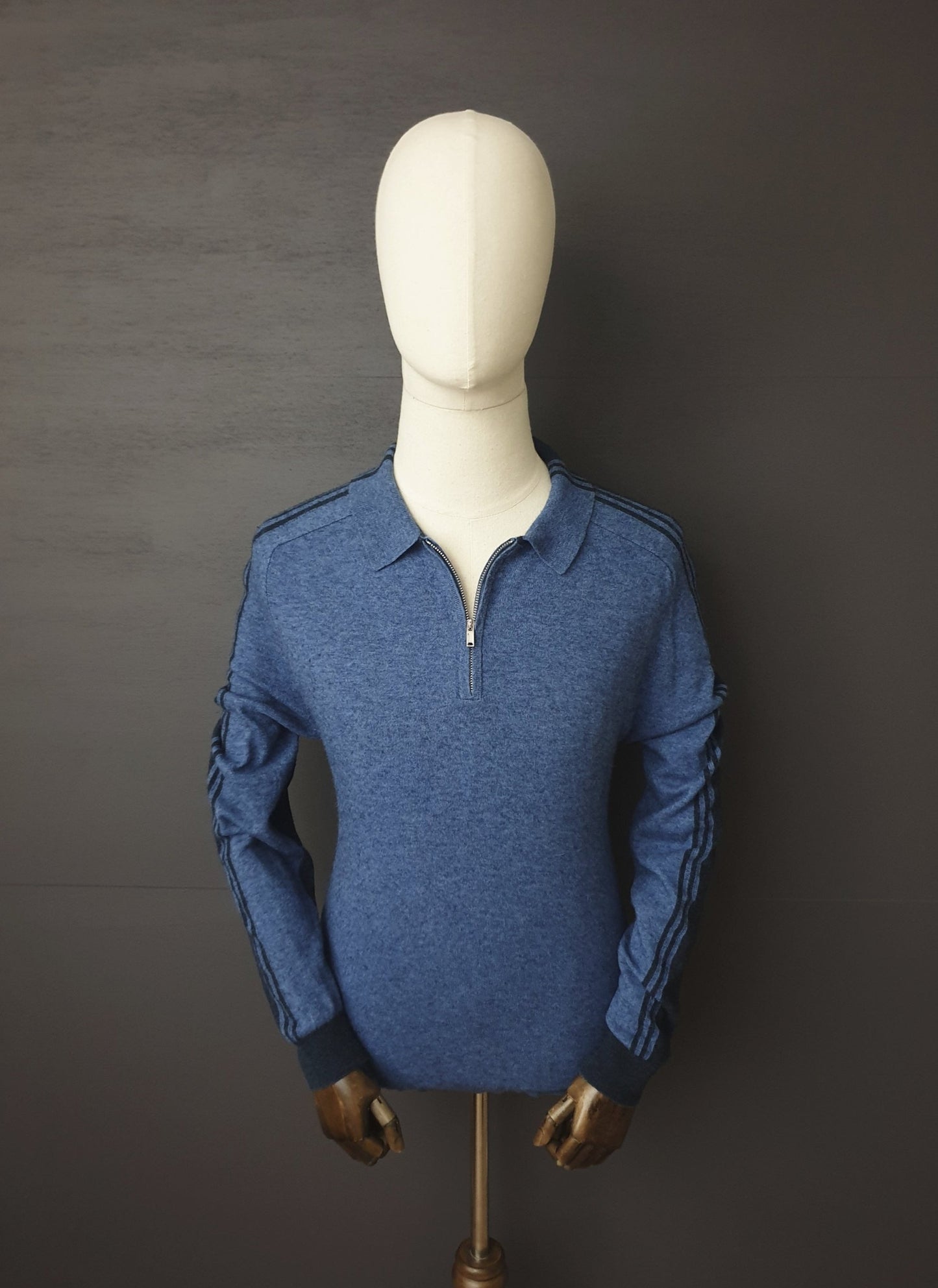 REISS Silverthorne Wool Striped Wool Polo