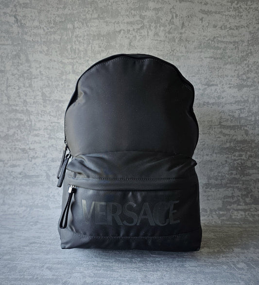 VERSACE La Greca 90's Logo Nylon Backpack