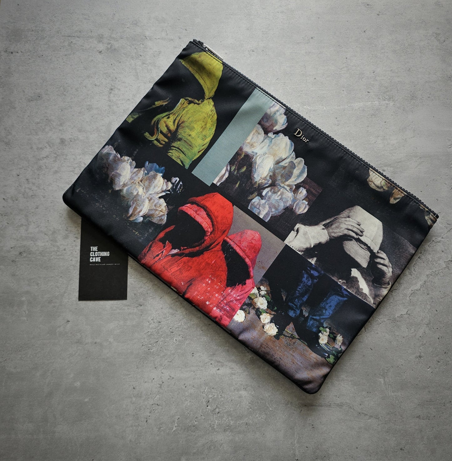 DIOR HOMME Rare Francois Bard Documents Zipped Pouch