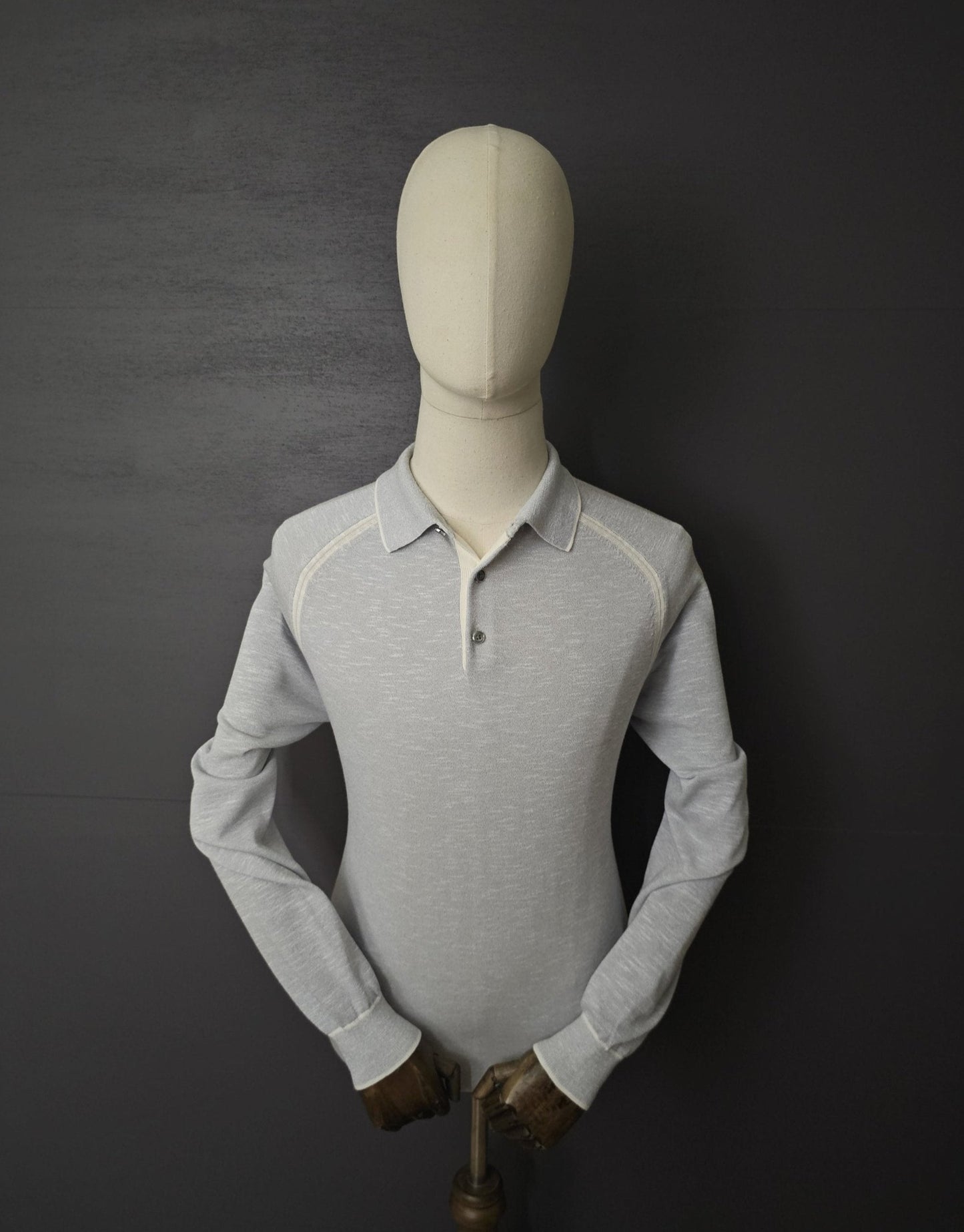 REISS Earlsfield Edition Long Sleeve Knitted Polo
