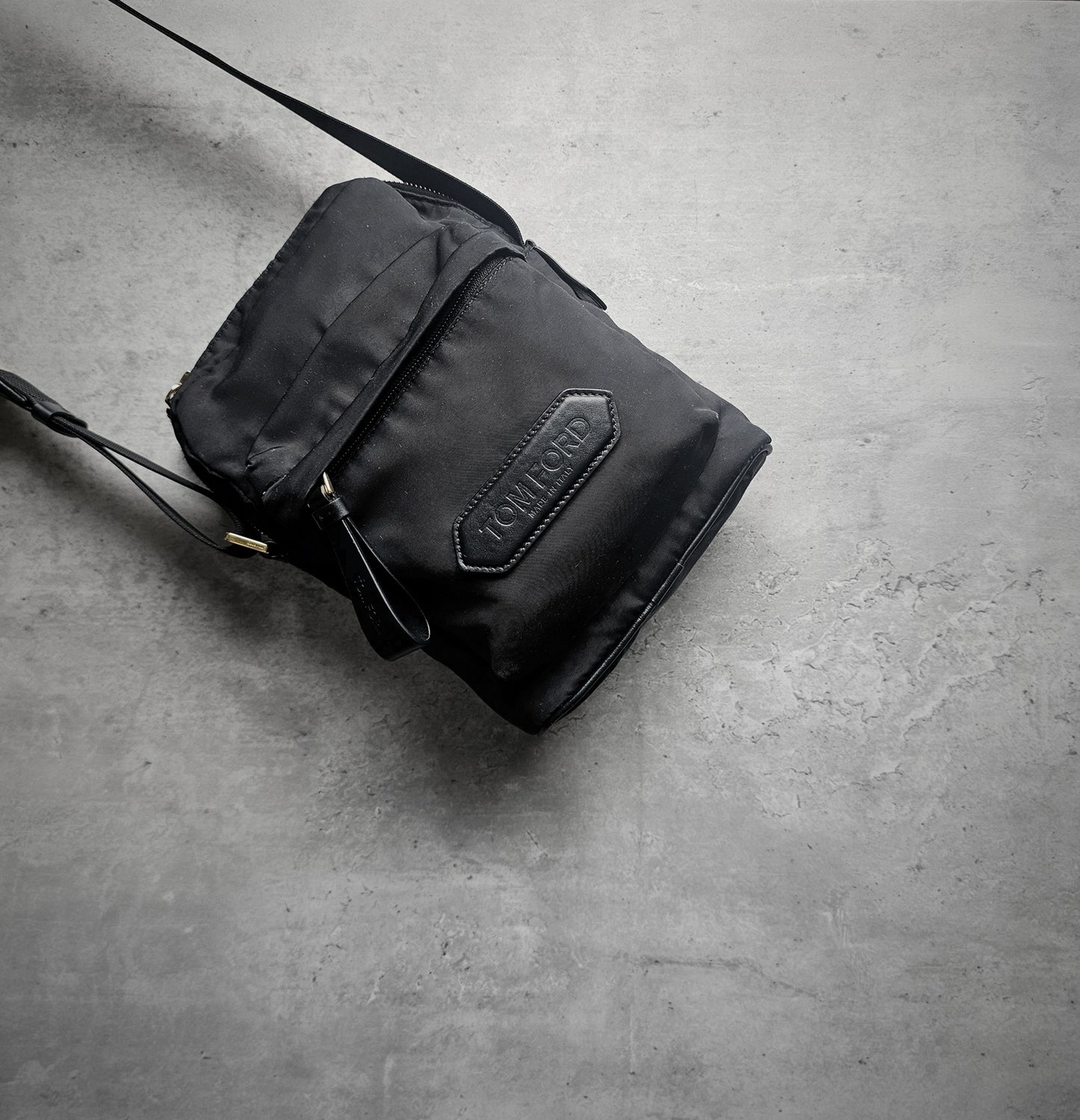 TOM FORD Recycled Embossed Mini-Messenger Bag