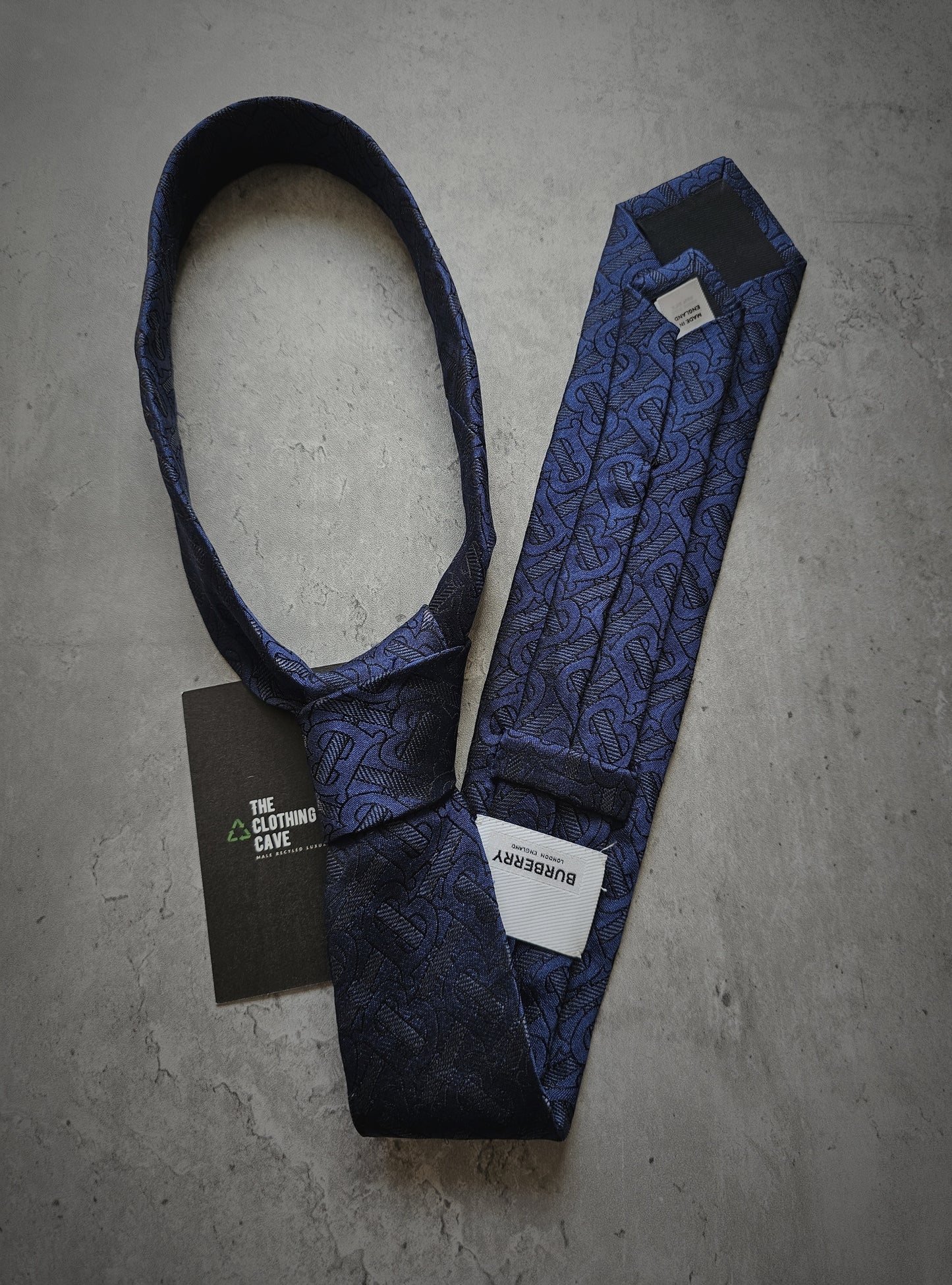 BURBERRY TB Monogram Silk Tie