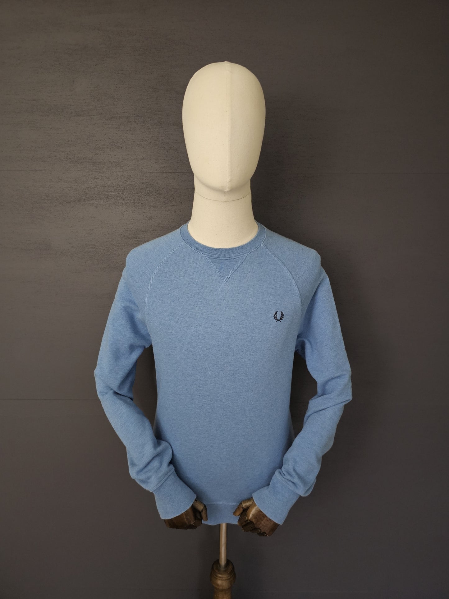 FRED PERRY Crew Neck Sweatshirt in Blue