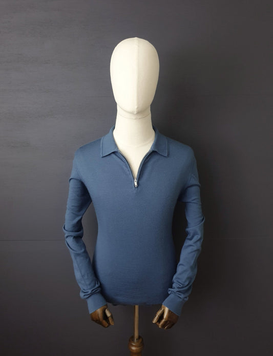 REISS Robertson Long-Sleeve Wool Polo