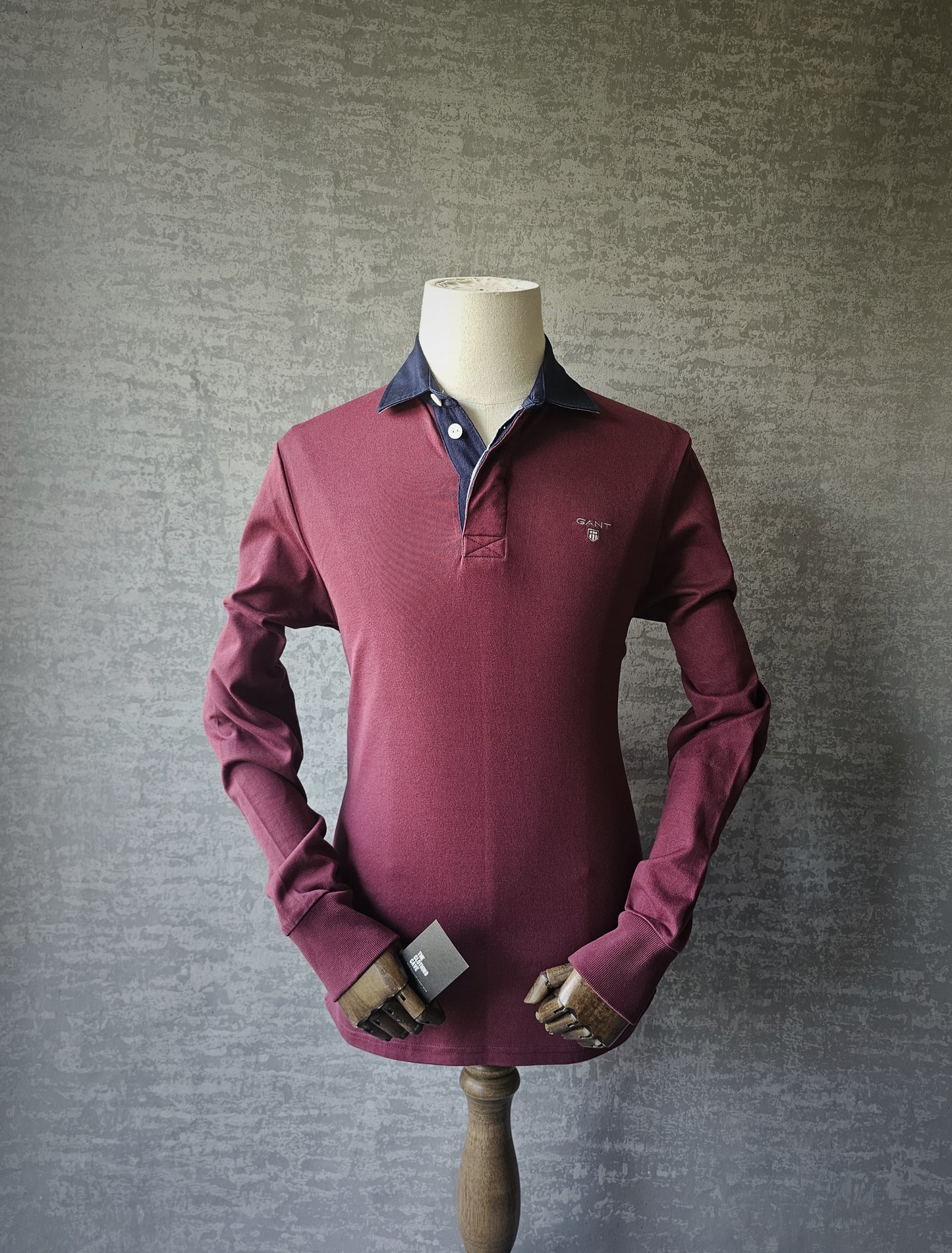 GANT Burgundy Heavy Rugger Rugby Polo Shirt