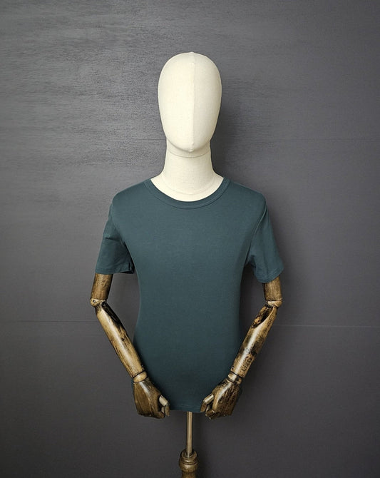 TOM FORD Cotton Crew Neck T-Shirt in Green