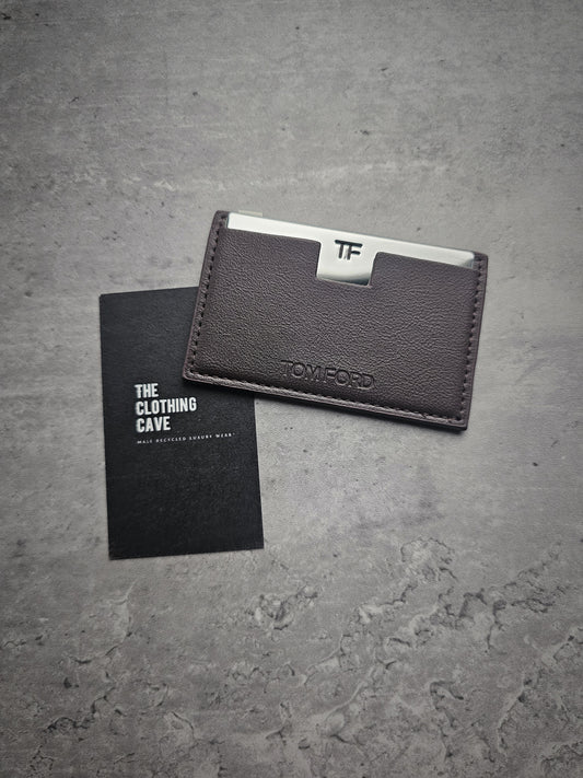 TOM FORD TF Single Leather Card Holder & Mirror