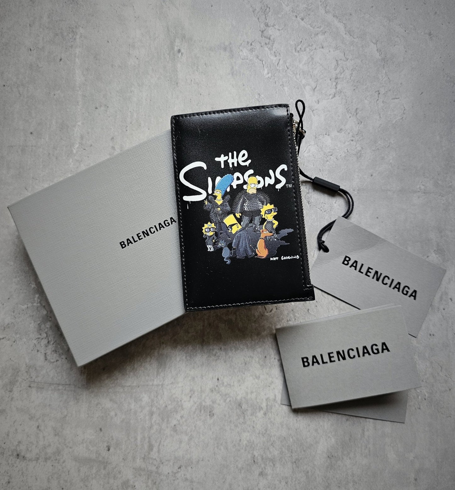 BALENCIAGA X SIMPSONS Calfskin Long Coin/Card Holder