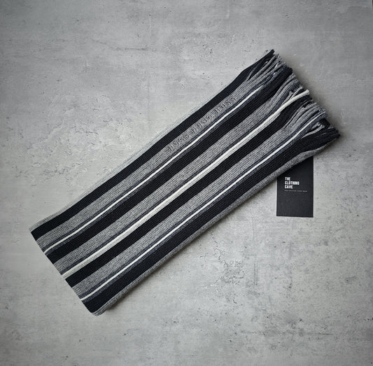 HUGO BOSS Fadon Virgin Wool Striped Scarf