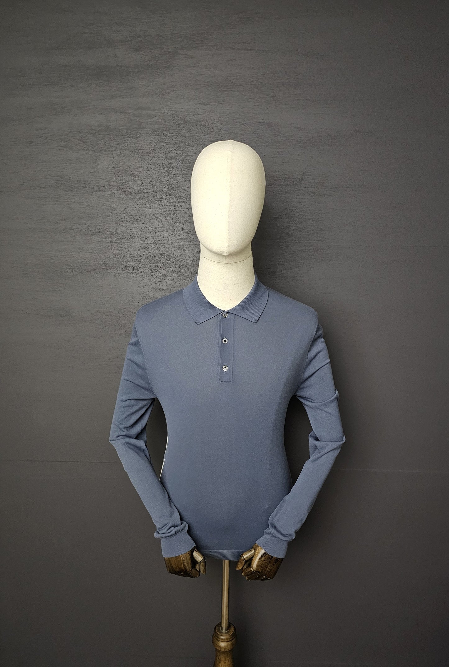 GUCCI Striped Fine Knit Polo