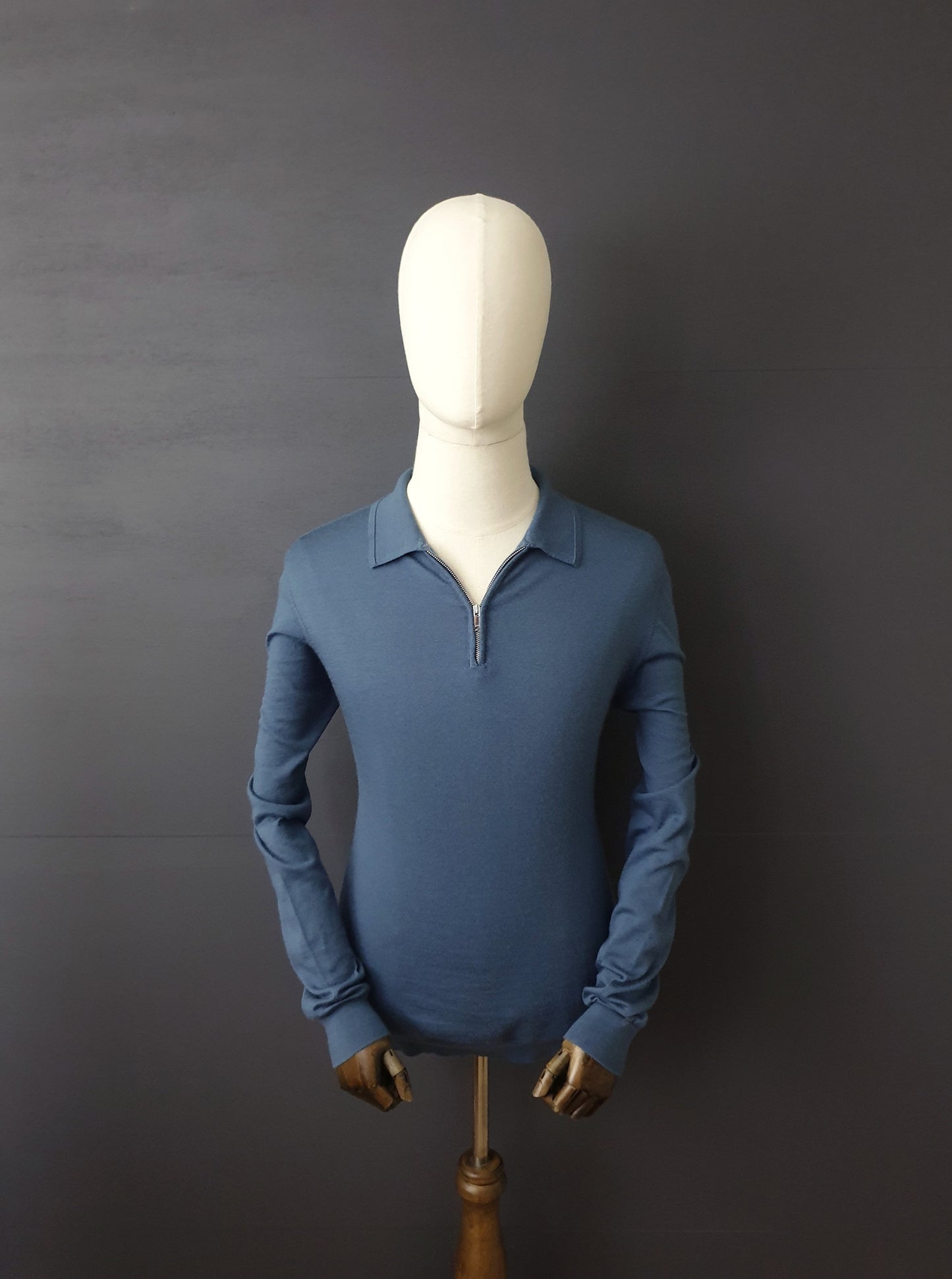 REISS Robertson Long-Sleeve Wool Polo